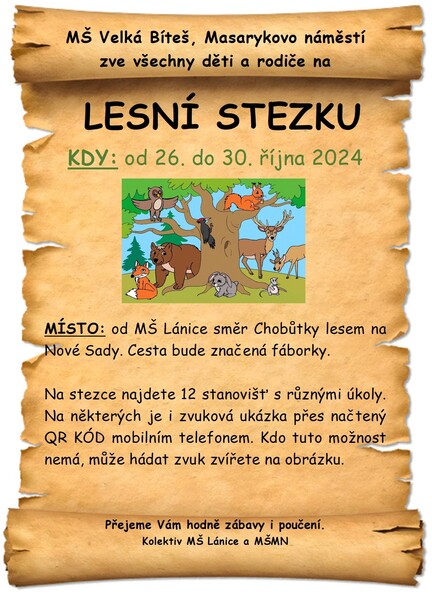 lesní stezka 